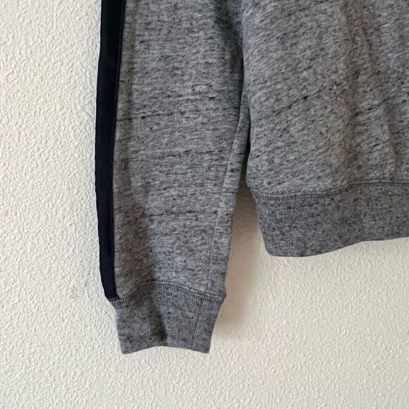 Abercrombie Kids Gray and Navy Lace Up Sweatshirt Ages Size 11/12 - Picture 3 of 5
